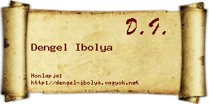 Dengel Ibolya névjegykártya
